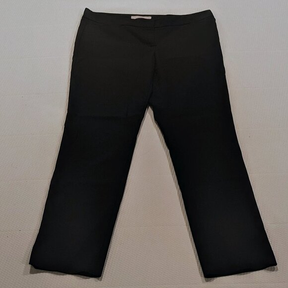 Ann Taylor LOFT Zoe Curvy Fit Straight Leg Long Black Trouser Pants, Size 8 - Picture 4 of 6